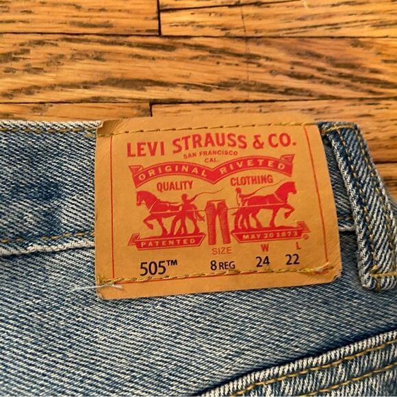 Levi’s 505 boys regular jeans NWT size 8 - Picture 6 of 7